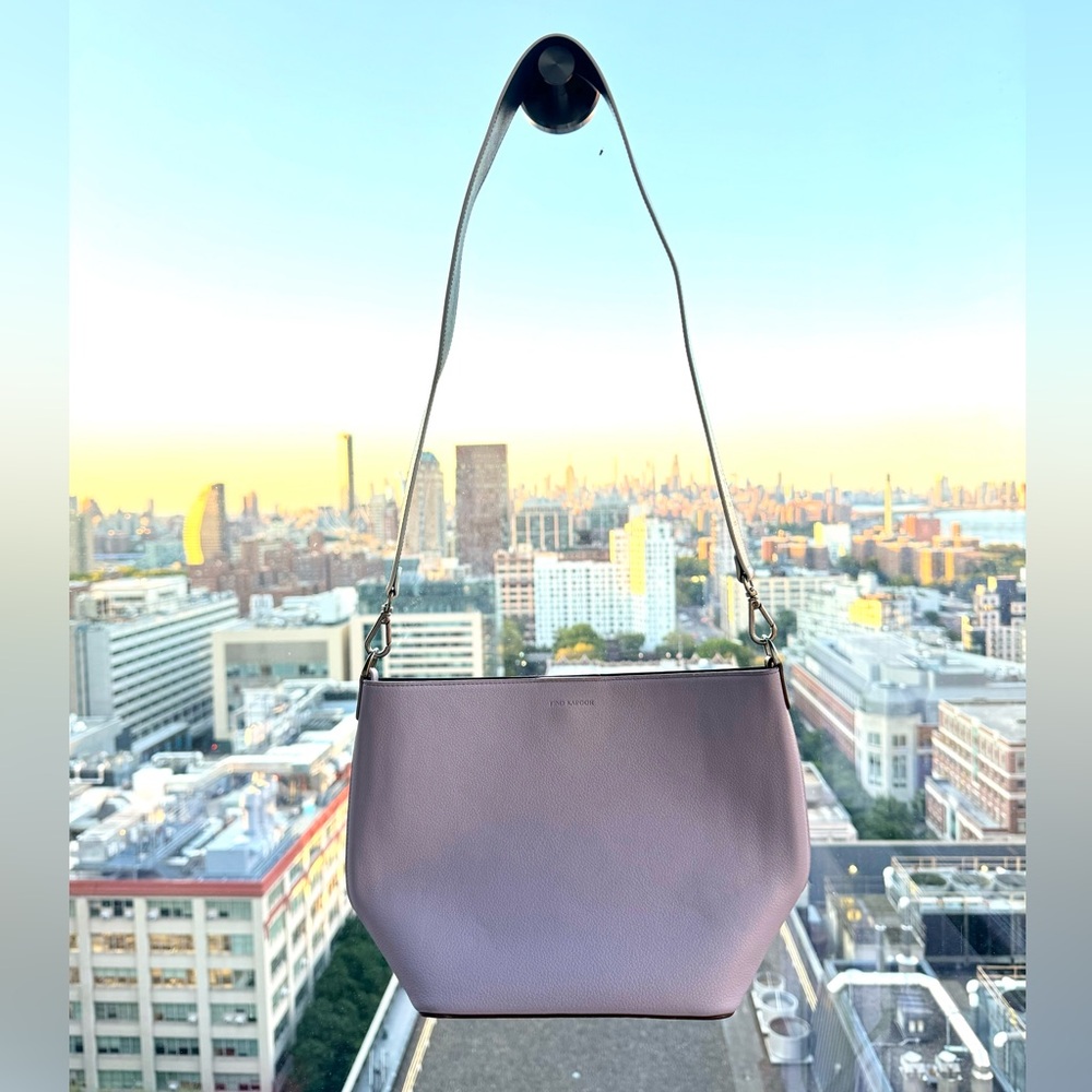 SOLD Find Kapoor Purple and Brown Pingo Shoulder Bag
